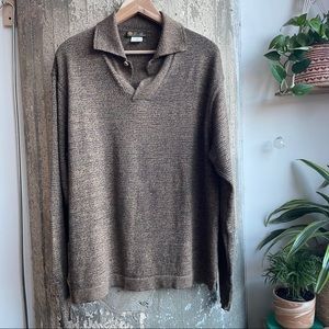 Loro Piana Pull Over Cashmere Blend Sweater Euro Size 52